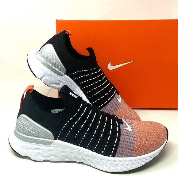 Nike Other - Nike React Phantom Run FK2 Black Orange White Sneaker Men's Size DQ7647 001